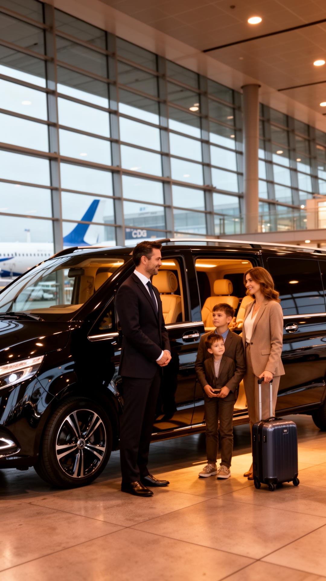 Mercedes V-Class at Paris airport